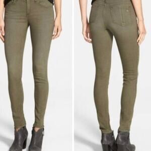 RAG & BONE The Skinny Jeans Dist Fatigue 25